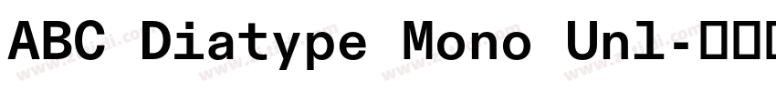 ABC Diatype Mono Unl字体转换